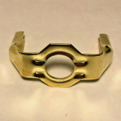 New Heavy Duty Brass Plated Lamp Harp Base, Slips 1/4 IP (1/2") #HB770
