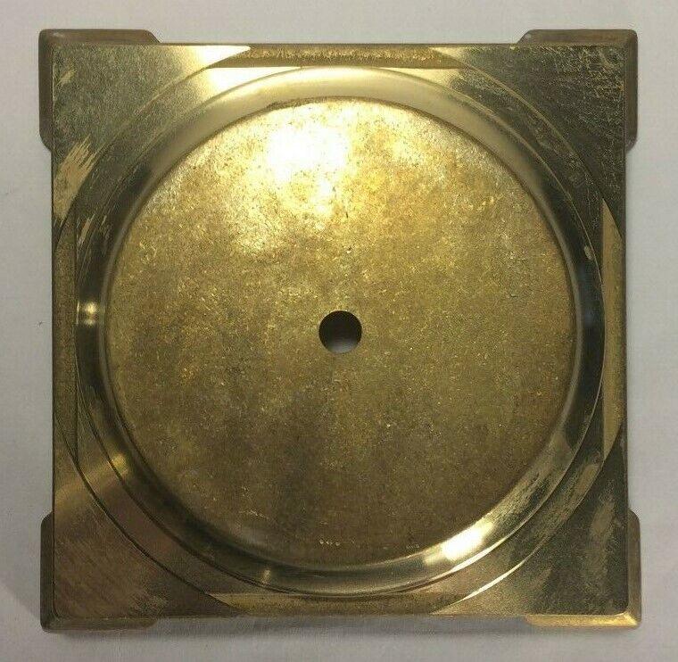 New Die Cast Unfinished Brass Footed Lamp Base, 4 7/16" Top Diameter, #BB004U - Stone Door Lamps