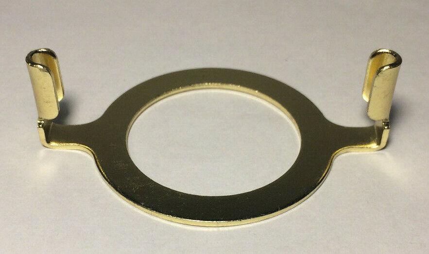 New Brass Plated Harp Base For GU - 24 And Nord Sockets, 1 9/16" I.D., #HB773 - Stone Door Lamps