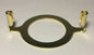 New Brass Plated Harp Base For GU - 24 And Nord Sockets, 1 9/16" I.D., #HB773 - Stone Door Lamps