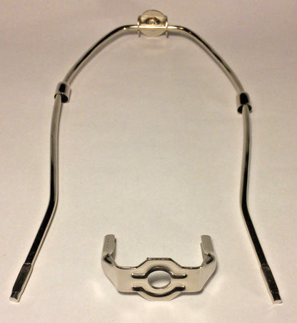 New 10" Nickel Finish Lamp HARP Shade Holder w/Base for Lamp Repair  #HAR60N