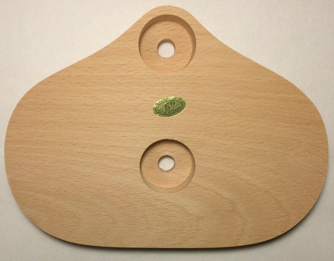 New 6"x8" Oval Figurine Lamp Base, Unfinished Sanded Hardwood 1/8IP Slip #WB272U - Stone Door Lamps