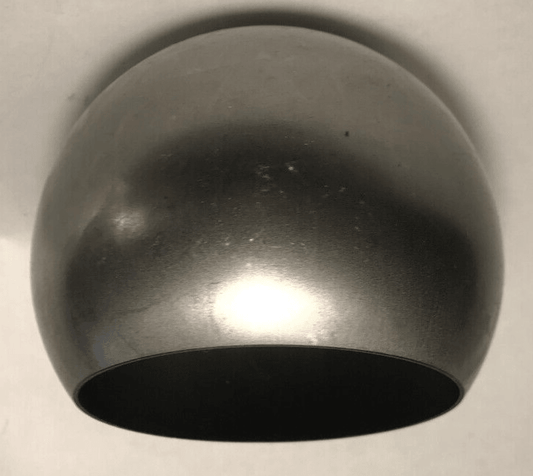NEW 4.75" Dia. Modern Eyeball Shaped Raw Unfinished Steel Lamp Shade, #ES355S - Stone Door Lamps
