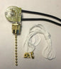 New Pull Chain Switch For Canopy Or Fan Light, 6" Long Wire Leads #CS405 - Stone Door Lamps