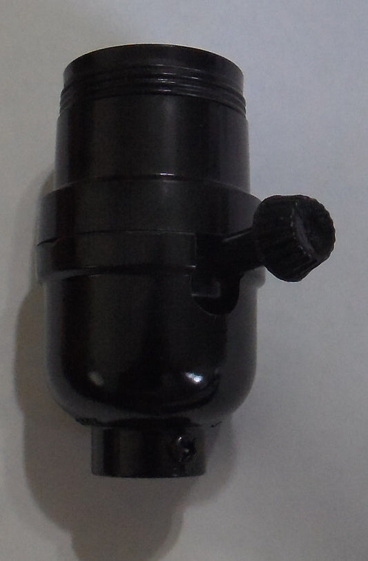 Leviton BAKELITE 3-WAY TURN KNOB SOCKET UNO THREADED SHELL LAMP PART SO265