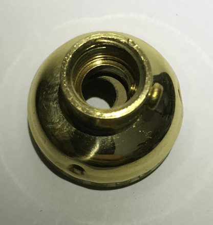 New Leviton Brand Brass Socket Cap With Set Screw, 1/4IP (1/2") Polished SC300M - Stone Door Lamps