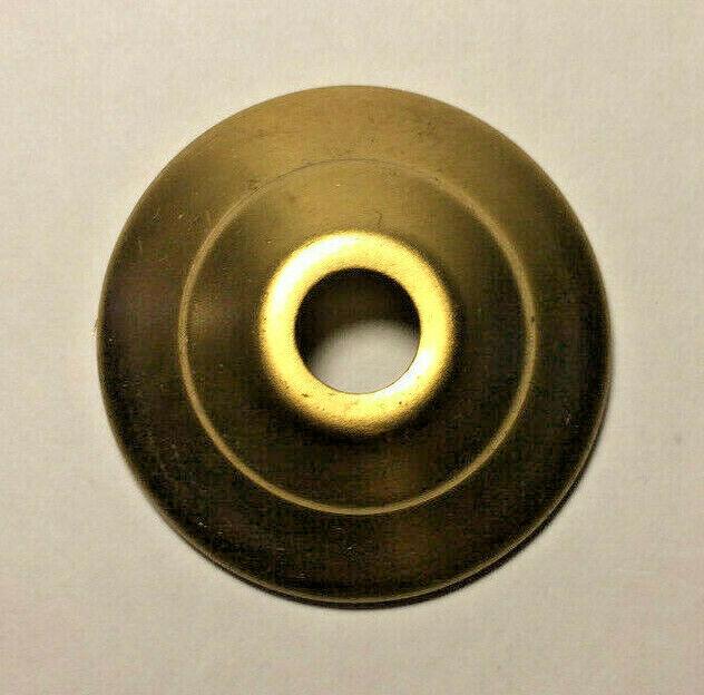 New 1 1/2" Solid Spun Brass Vase Cap, Lamp Cap, Unfinished Brass, 1/8 IP VC601U - Stone Door Lamps