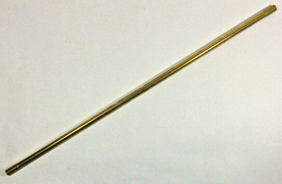 New 10" Solid Unfinished Brass Threaded Lamp Pipe, 1/8 IP (3/8") #BP317U - Stone Door Lamps