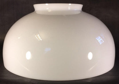 NEW 14" Opal White Glass Dome Shade For Hanging & Table Lamps Made in USA #DS000 - Stone Door Lamps