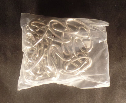 New 3' Nickel Finish 8 Gauge Steel Chandelier Fixture Oval Lamp Chain #FC992N