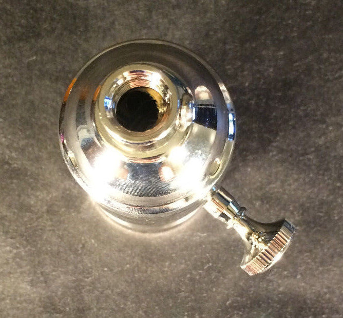 3-way Uno Thread Brass Early Electric Industrial Style Lamp Socket Nickel finish