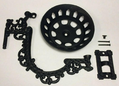 New Early American / Victorian Style 11" Cast Iron Reflector Wall Bracket #WB801 - Stone Door Lamps