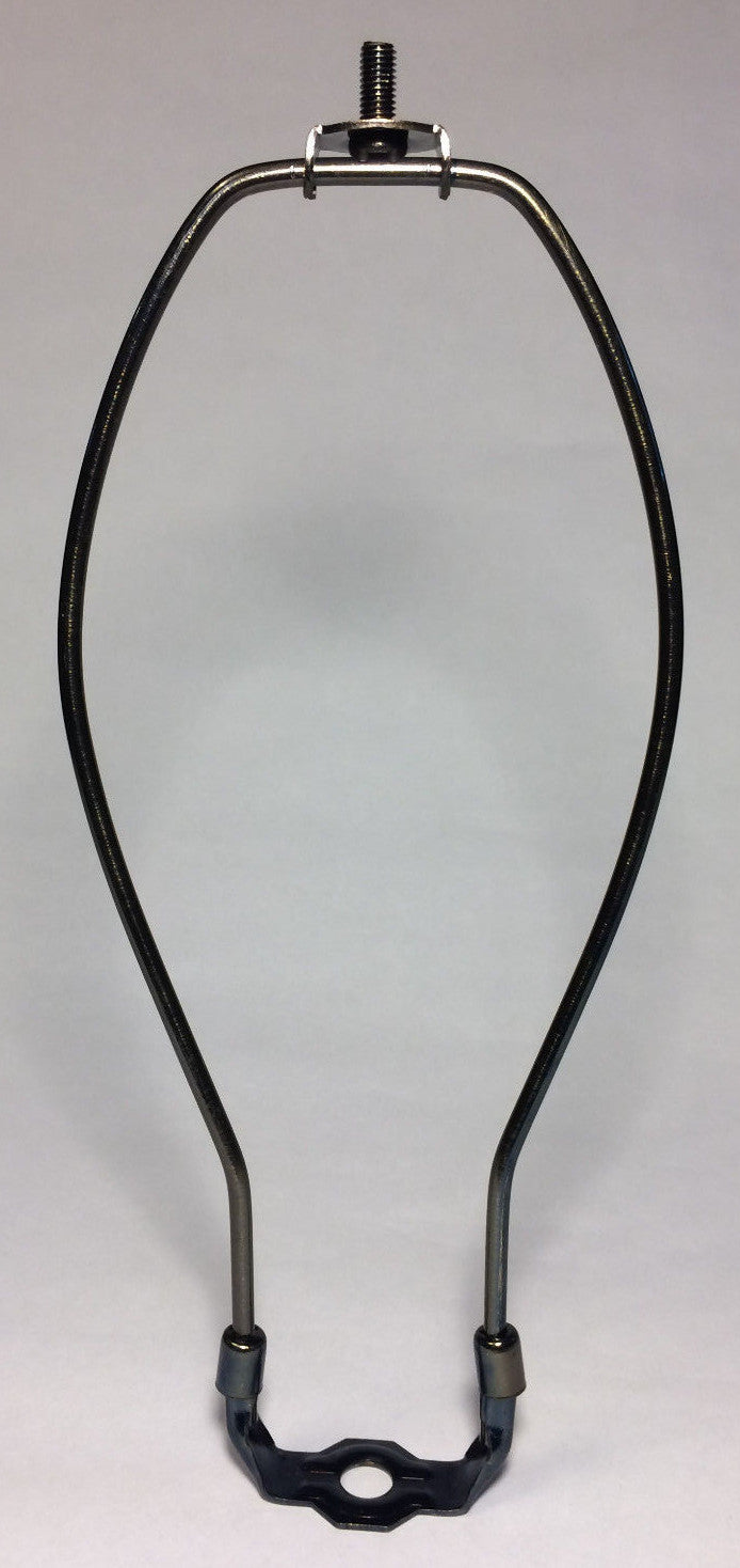 New 9" Brass Lamp HARP Shade Holder w/Base for Lamp Repair Antique Bronze Finish