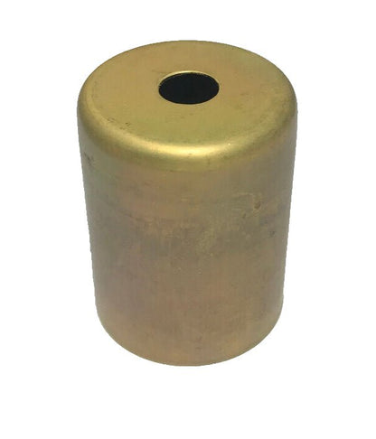 New 2" Raw Brass Lamp Socket Cup For Medium Base Sockets, 1 1/2" Dia. #SC661U - Stone Door Lamps