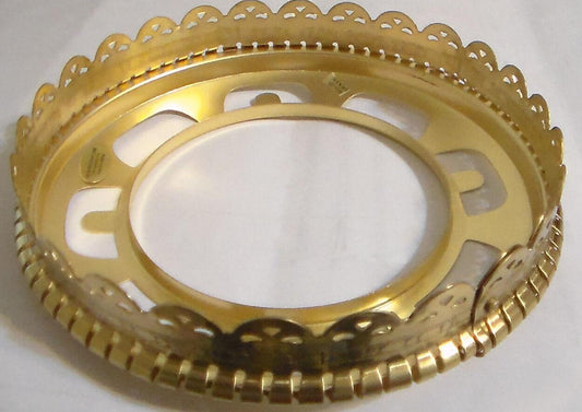 NEW 4" Fitter Brass Fenced Ball Gas Lamp Shade Holder for #2 Burner #SHH90 - Stone Door Lamps