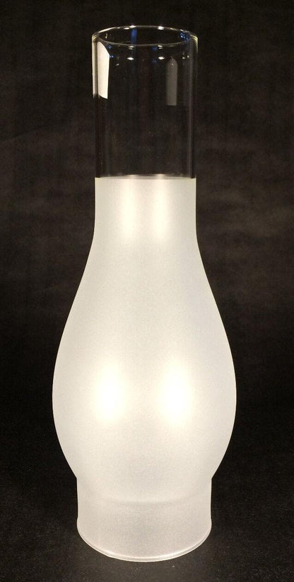 3 X 10 Kerosene Oil Lamp Chimney Frosted Glass for #2 burner & 3" gallery #CH945 - Stone Door Lamps