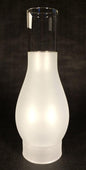 3 X 10 Kerosene Oil Lamp Chimney Frosted Glass for #2 burner & 3" gallery #CH945 - Stone Door Lamps