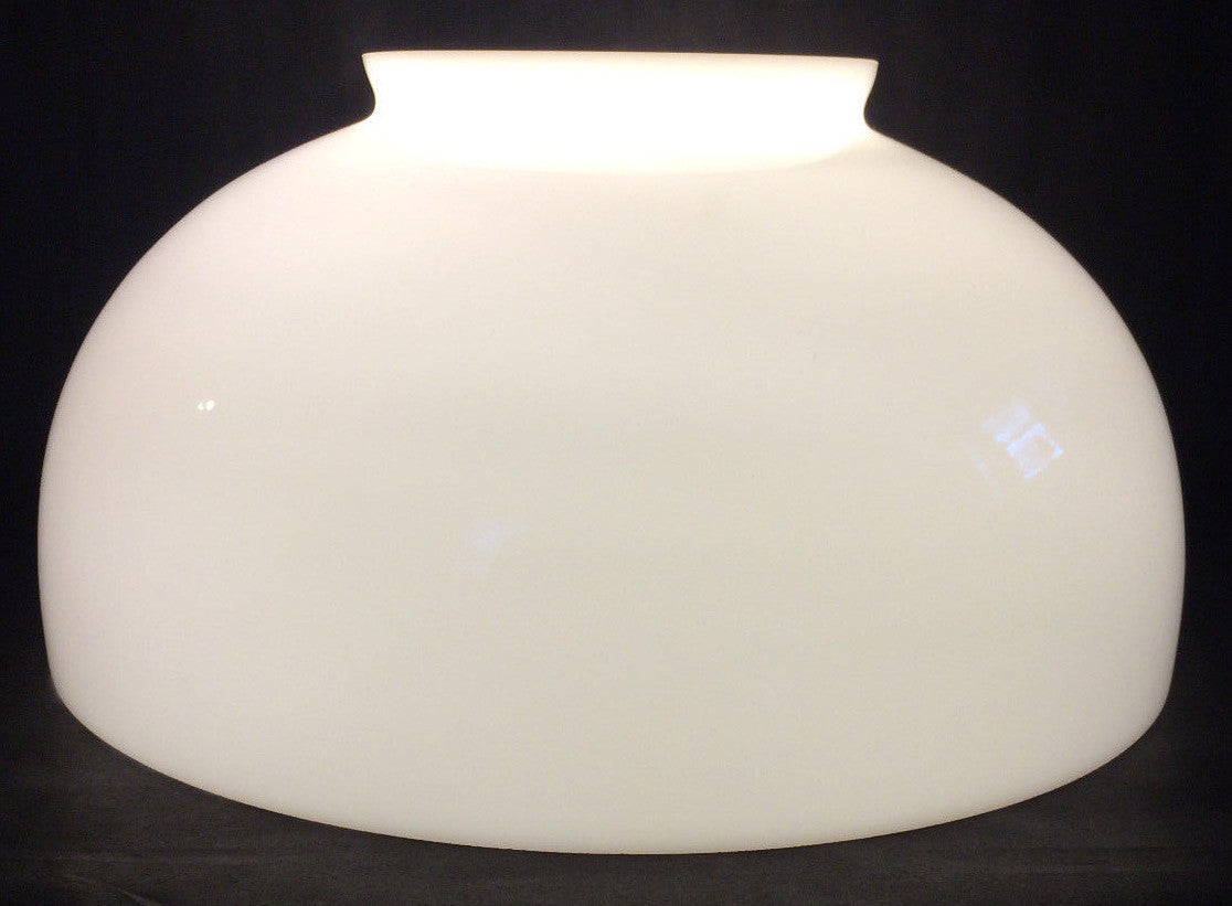 NEW 14" Opal White Glass Dome Shade For Hanging & Table Lamps Made in USA #DS000