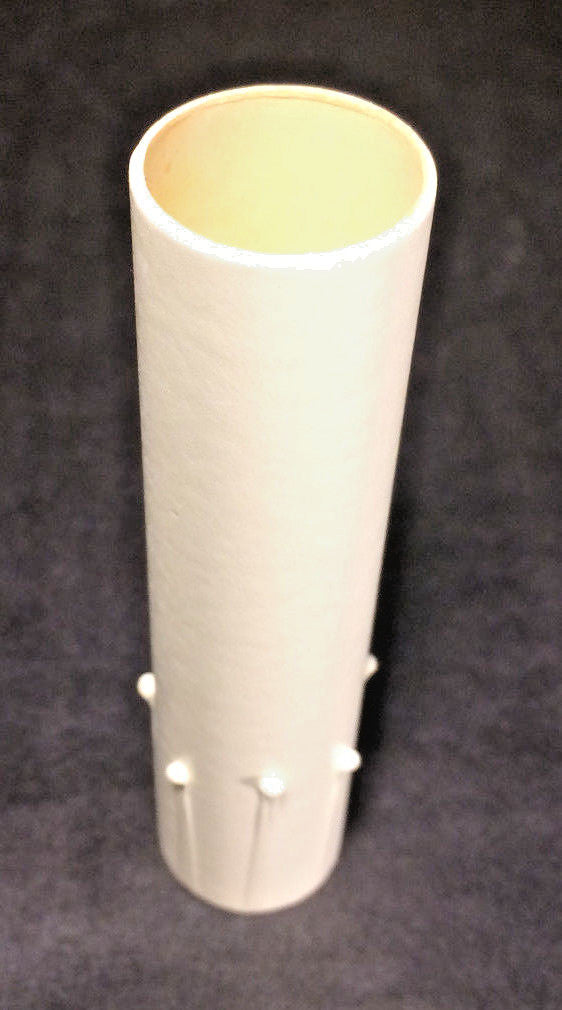 4" WHITE IVORY Paper Board Chandelier Candelabra CANDLE COVER with DRIPS  CC979I