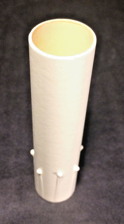 4" WHITE IVORY Paper Board Chandelier Candelabra CANDLE COVER with DRIPS  CC979I