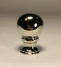 New Solid Brass Ball Style Lamp Harp Finial With Nickel Finish 1 3/8" ht. LF820N