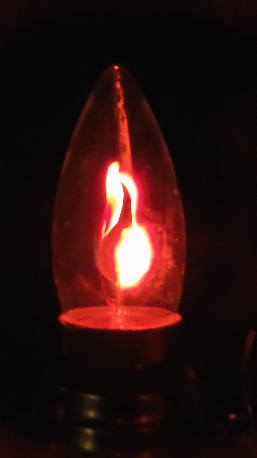 5 PACK FLICKER FLAME CLEAR LIGHT BULBS 3w CA-5 CANDELABRA BASE FIRE 1500 HOURS