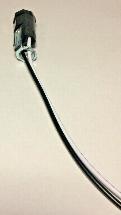 New Phenolic Pigtail E12 Candelabra Socket, 12" Wire Leads, 1/8F Hickey #SO634