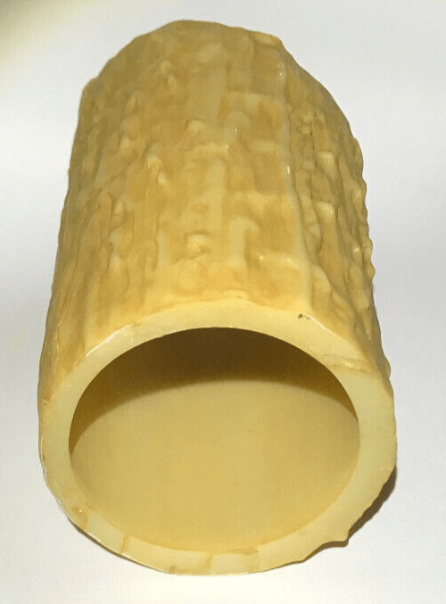 New 6" Ht. Large 3" Diameter Antique Gold Melting Resin Candle Cover #CC983A - Stone Door Lamps