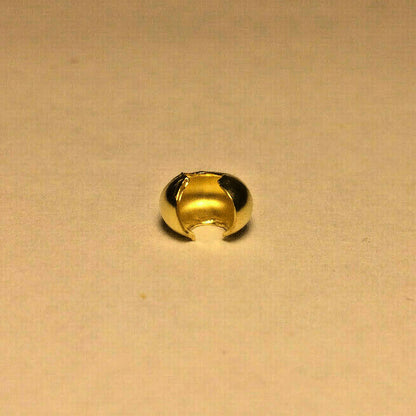 New Unfinished Brass Ball Pull For #6 Beaded Pull Chain, 1/4" Diameter #BC604
