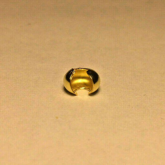 New Unfinished Brass Ball Pull For #6 Beaded Pull Chain, 1/4" Diameter #BC604
