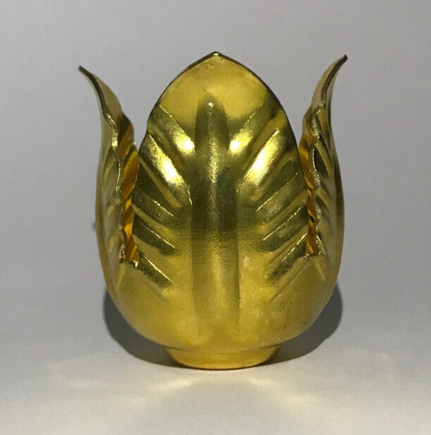 New Unfinished Brass Tulip, Lily Lamp Shade Holder Or Candle Cup, 1 1/8" O.D.