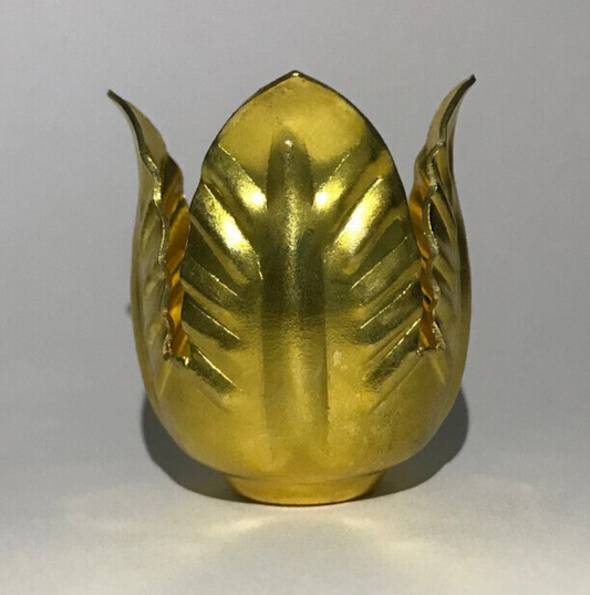 New Unfinished Brass Tulip, Lily Lamp Shade Holder Or Candle Cup, 1 1/8" O.D.
