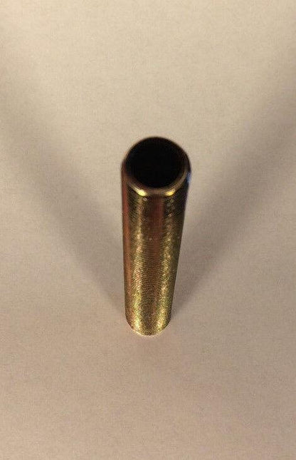 New Seamless 3", 1/4 IP Steel All Thread Zinc Plated Lamp Nipple 1/2" O.D. #357 - Stone Door Lamps