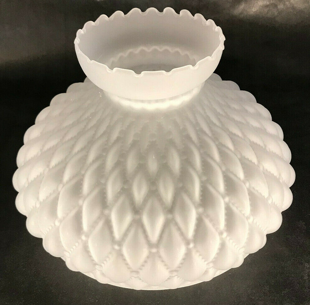 New 10" Satin Crystal Glass Diamond Quilted Student Lamp Shade #SH410
