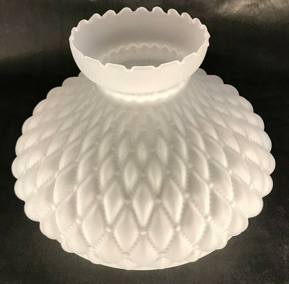 New 10" Satin Crystal Glass Diamond Quilted Student Lamp Shade #SH410