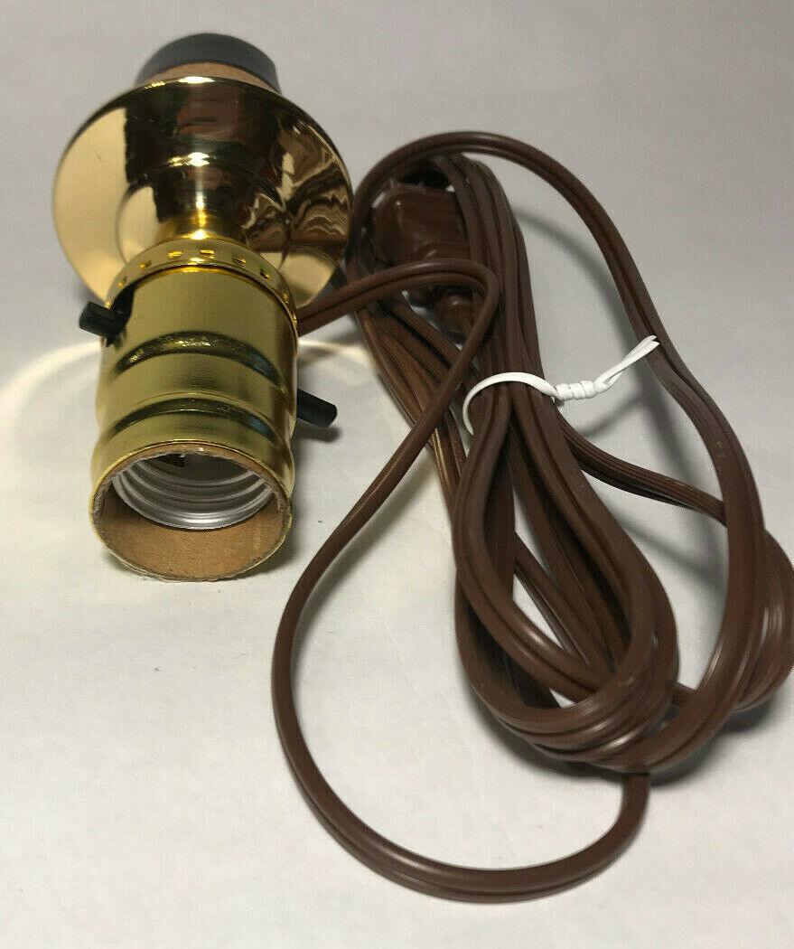 New Make A Bottle Lamp Kit With 2 1/4" Cork Base And 6 ft. Brown Cord #BK352 - Stone Door Lamps