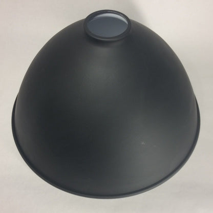 2 1/4" X 12" Satin Black Industrial Style Metal Dome Pendant Lamp Shade #IS353BK