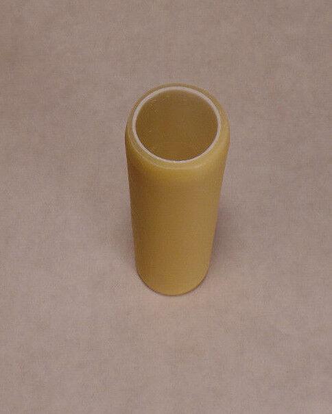 4" Tan Gold Smooth PolyBeesWax Chandelier Candelabra Candle Cover CC910P - Stone Door Lamps