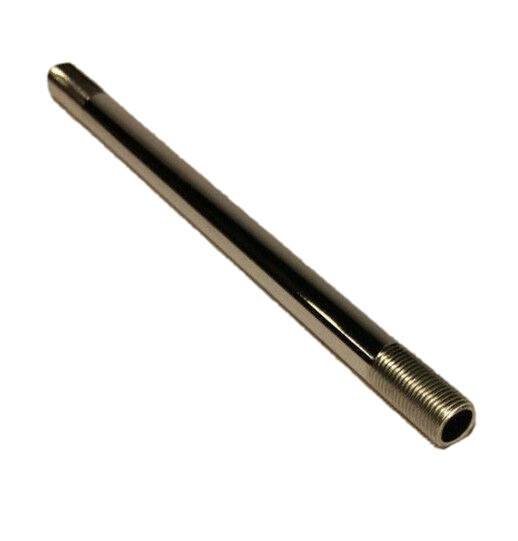 New 22" Nickel Plated Steel Threaded Lamp Pipe, Rod, 1/8 IP (3/8") #22NP339N