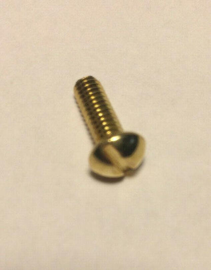 New Lot Of 10 Steel 1/2" Long Brass Plated Finish Canopy Screws 8/32 Thread #885 - Stone Door Lamps