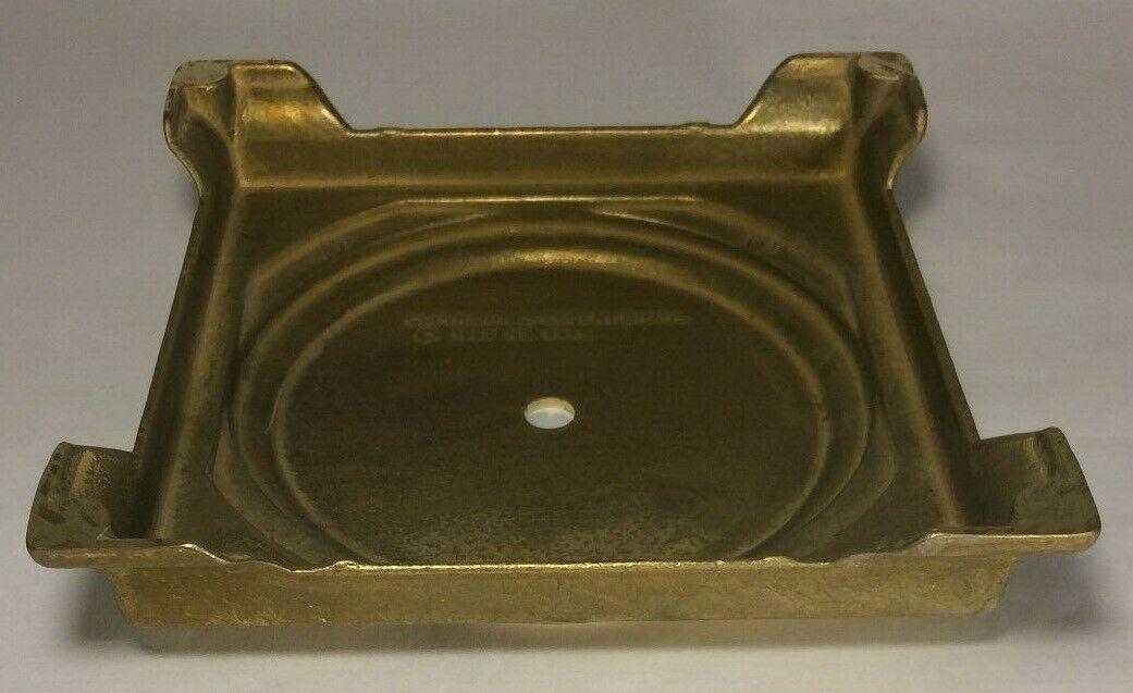 New Die Cast Unfinished Brass Footed Lamp Base, 4 7/16" Top Diameter, #BB004U - Stone Door Lamps