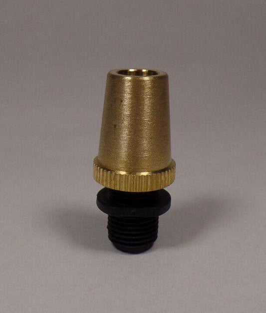 New Polished Brass Cord Grip Bushing With Plastic Grip For Lamp Cord #CB930 - Stone Door Lamps
