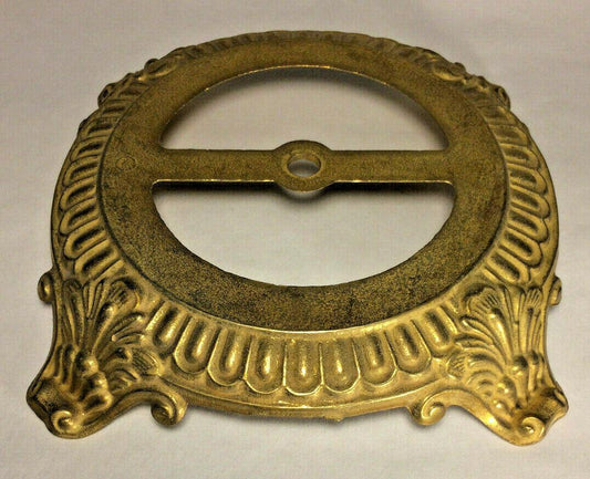 New Die Cast Unfinished Brass Victorian Style Lamp Base, 8 3/4" Diameter #BB010U - Stone Door Lamps