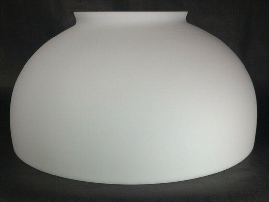 NEW 14" Satin Opal White Glass Dome Shade For Hanging & Table Lamps USA #DS001 - Stone Door Lamps