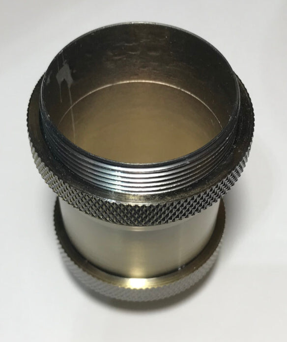 New 2 11/16" Tall Aluminum Socket Cover Shade Holder W/ Antique Brass Finish