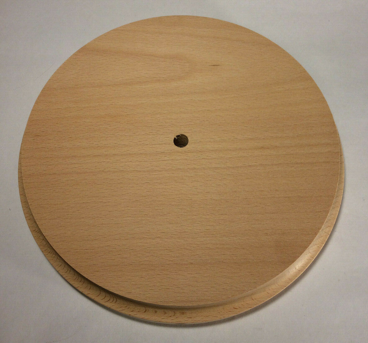 New 10" Wooden Lamp Base w/ Wire Way Hole, Modern Style, Tapered Edge #WB311B10