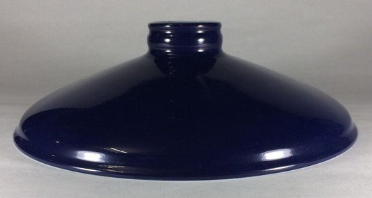 2.25 X 10 Blue Porcelain Industrial Style Metal Cone Lamp Light Shade Pendant - Stone Door Lamps