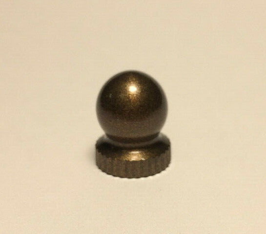 New Small Antique Bronze Knob Finial For Standard Lamp Harps, 9/16" ht. #BF958B