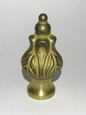 New 2" Antique Style Unfinished Brass Acanthus Lamp Finial, 1/8F Tap (3/8") 846U - Stone Door Lamps