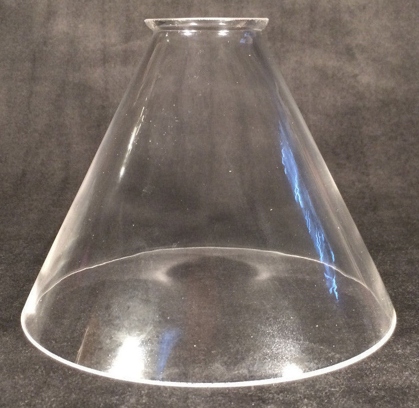NEW 7" Clear Glass Deep Cone Lamp Light Hanging Shade Pendant 2 1/4" fitter 807C